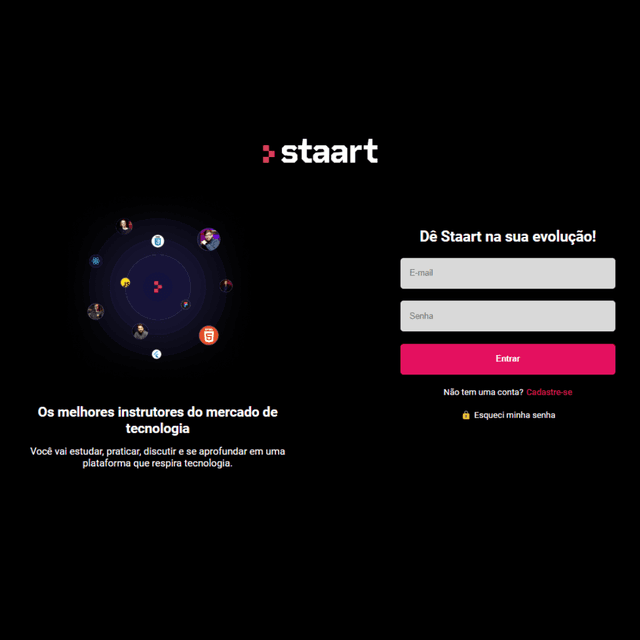 Staart Front-end App Screen